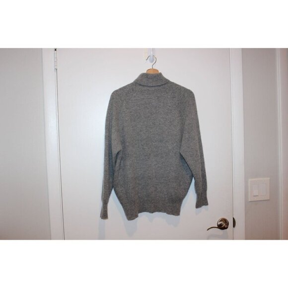 The Limited Lambswool Angora Blend Gray Turtleneck Sweater Soft Warm Medium - Picture 4 of 7